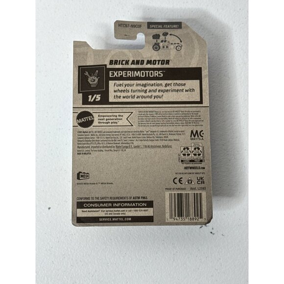 Hot Wheels Car Brick and Motor HW Experimotors Mega Toy Race Cars Kids Gift 1 64 - Picture 7 of 8